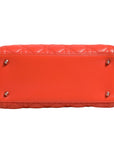 Christian Dior Cannage Leather Lady Dior Tote Bag - Orange