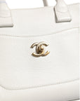 Chanel Neo Executive Leather Tote - White