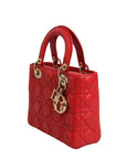 Christian Dior Cannage Leather Lady Dior Tote Bag