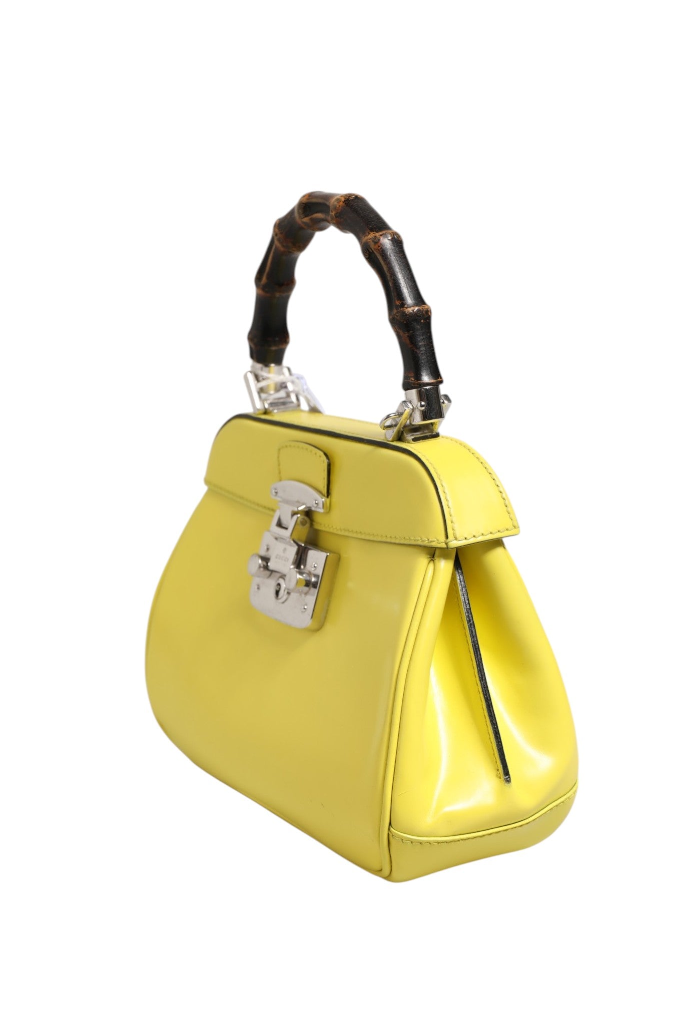 Gucci Lady Lock Top Handle Bag - Limoncello Yellow
