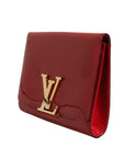 Louis Vuitton Louise PM Red Patent Leather Wallet On Chain - Red