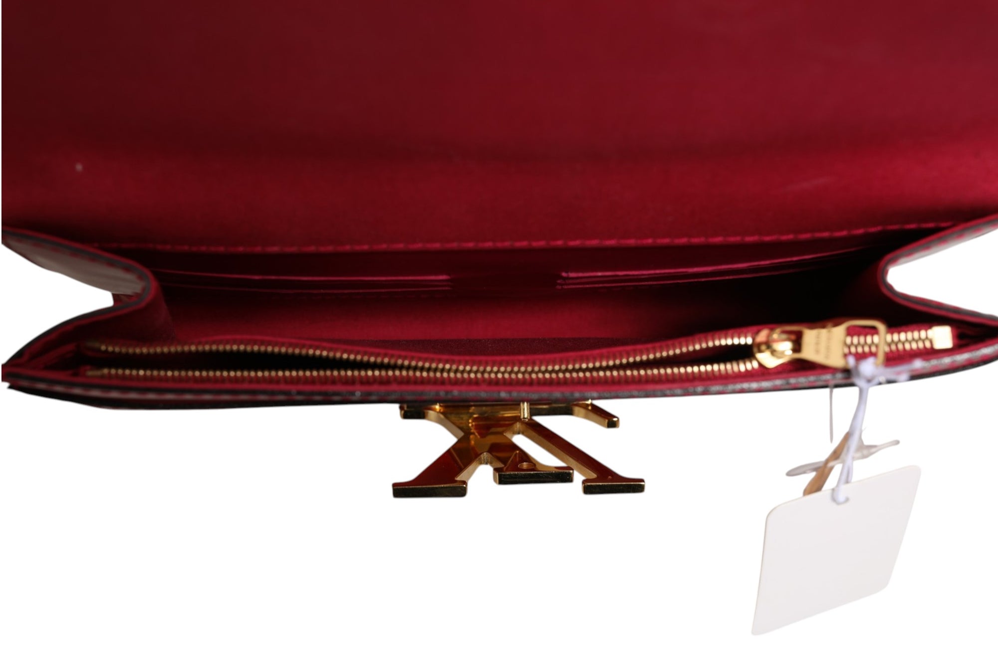 Louis Vuitton Louise PM Red Patent Leather Wallet On Chain - Red