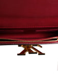 Louis Vuitton Louise PM Red Patent Leather Wallet On Chain - Red