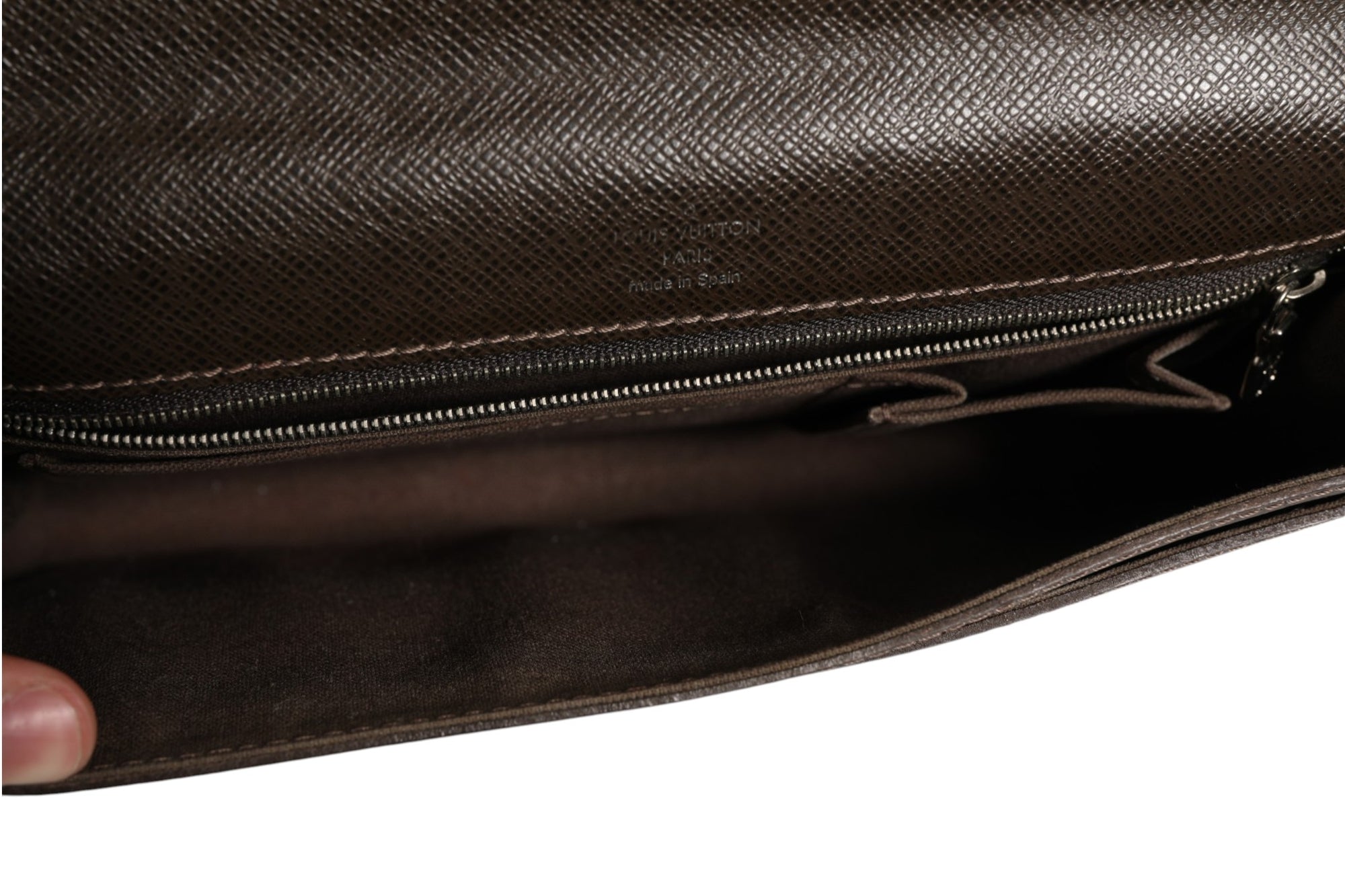 Louis Vuitton Belaia Travel Clutch - Dark Brown