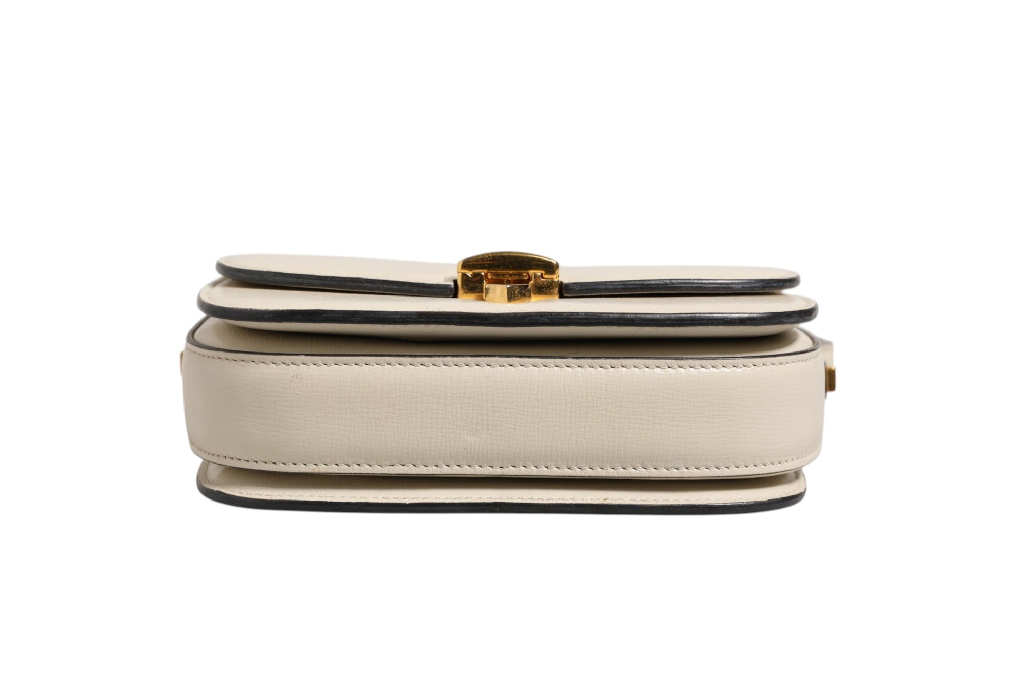 Gucci Sylvie 1969 Mini Leather Shoulder Bag - Ivory/White