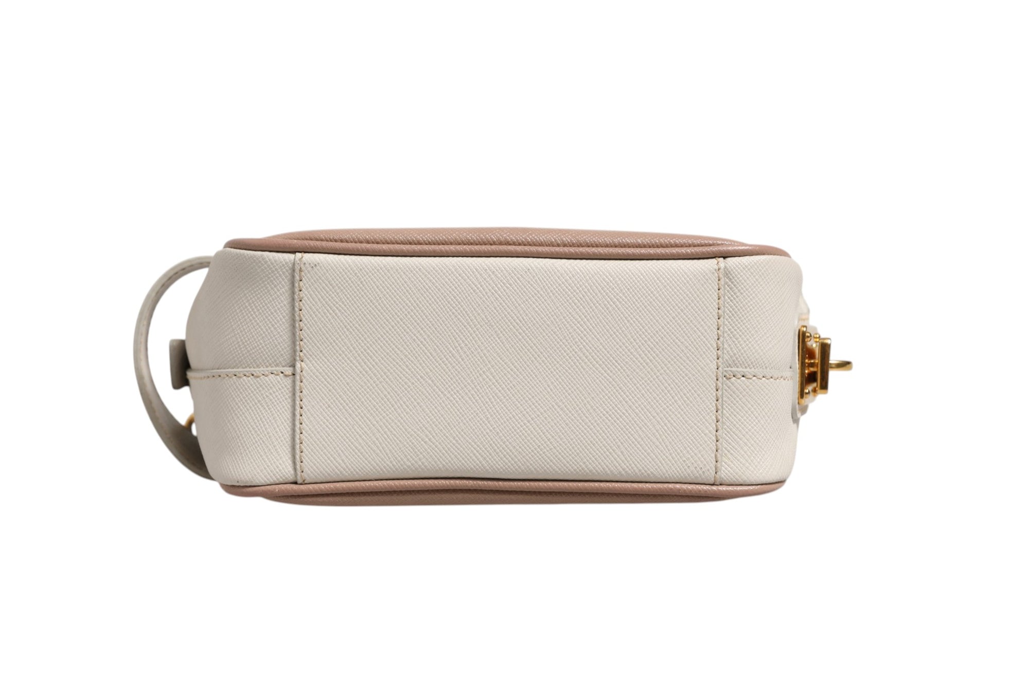 Prada Small Leather Shoulder Bag - Beige/Ivory