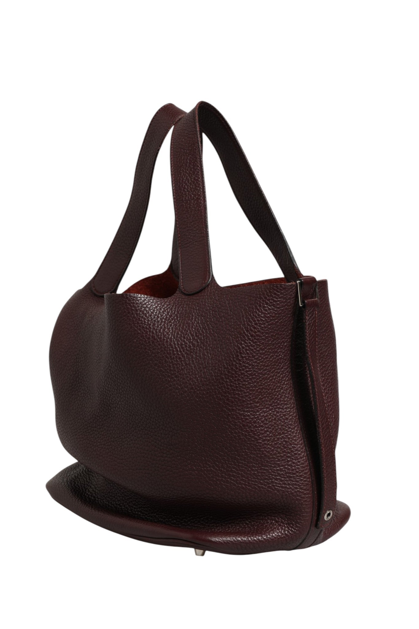 Hermès Picotin Taurillon Clemence Burgundy/Chocolate Handbag
