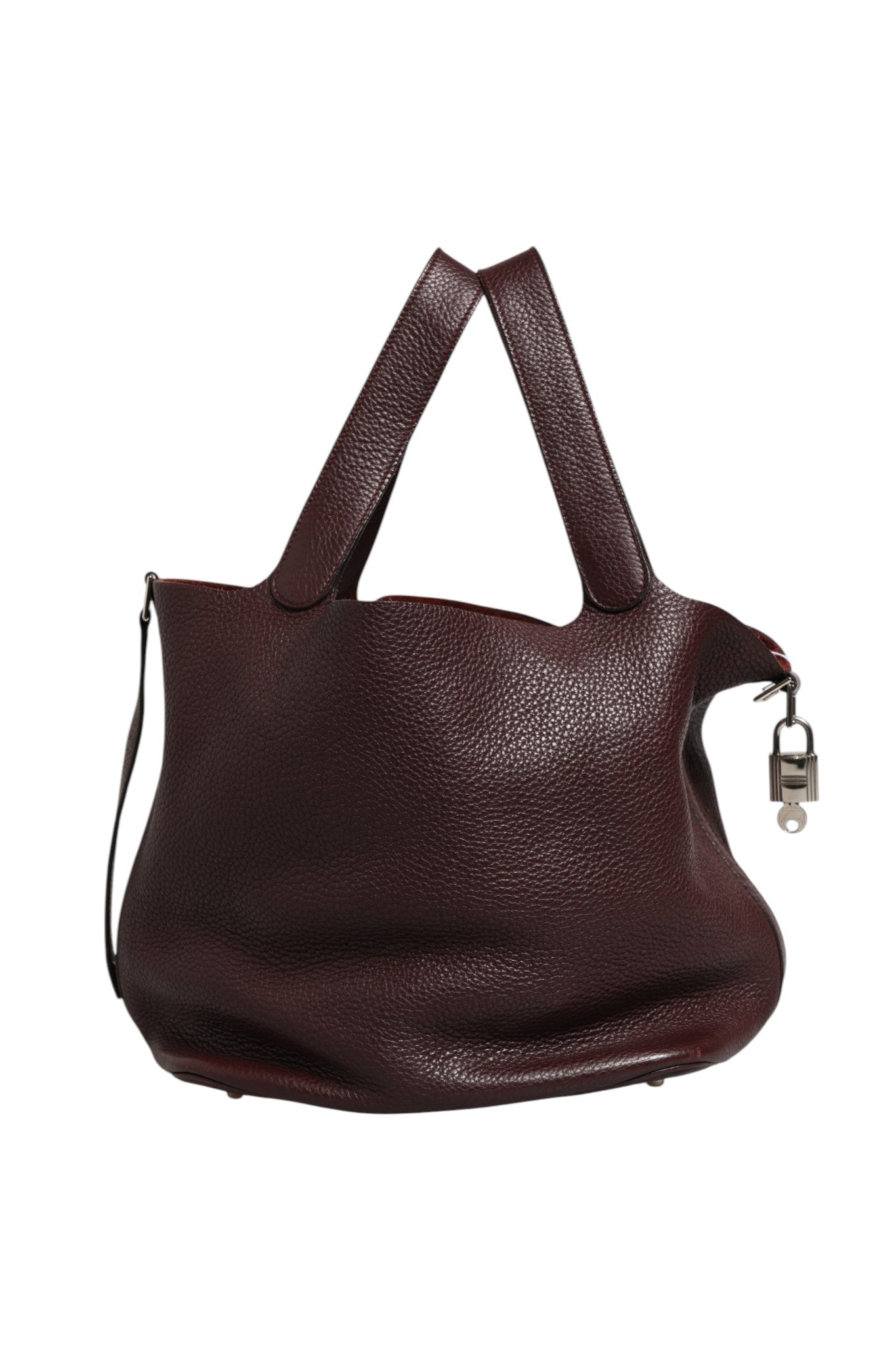 Hermès Picotin Taurillon Clemence Burgundy/Chocolate Handbag