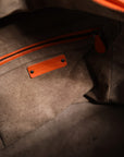 Bottega Veneta Intrecciato Nappa Leather Cube Bag - Orange