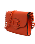 Gucci Horsebit 1955 Enamel Mini Shoulder Bag - Orange