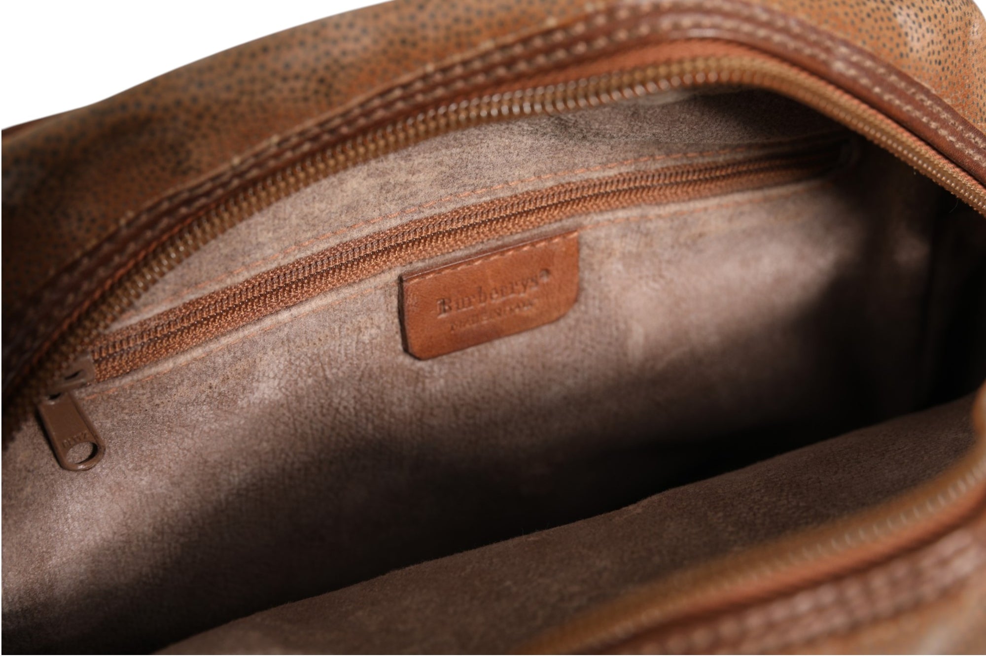 Burberry Emblem Crossbody Bag - Brown and Gold