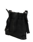 Fendi Selleria Leather Messenger Crossbody Bag - Black