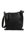 Fendi Selleria Leather Messenger Crossbody Bag - Black