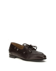 Bally Plume Leather Boat Shoes - Dark Chocolate