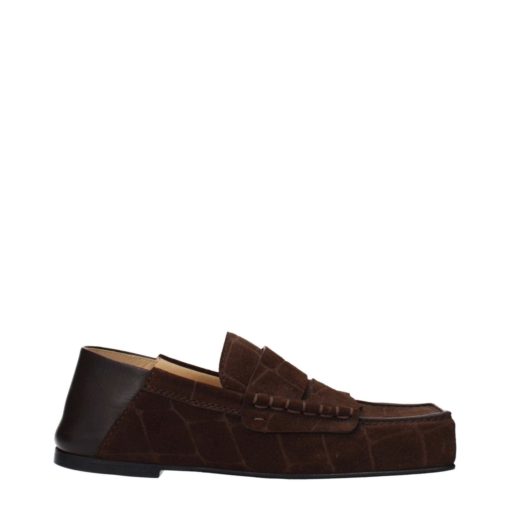 Jacquemus Leather Vintage Effect Loafers - Brown &amp; Black