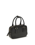 Prada Saffiano Leather Bowling Bag - Black