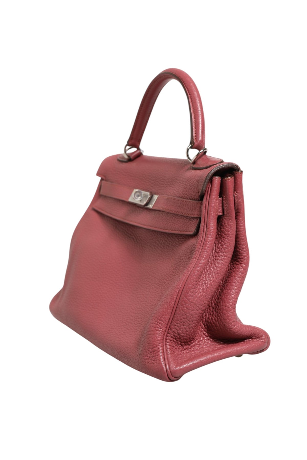 Hermès Kelly 32 Rouge H Togo Retourne Palladium - Pink