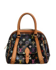 Used Louis Vuitton Black Monogram Multicolor Canvas Priscilla Handbag