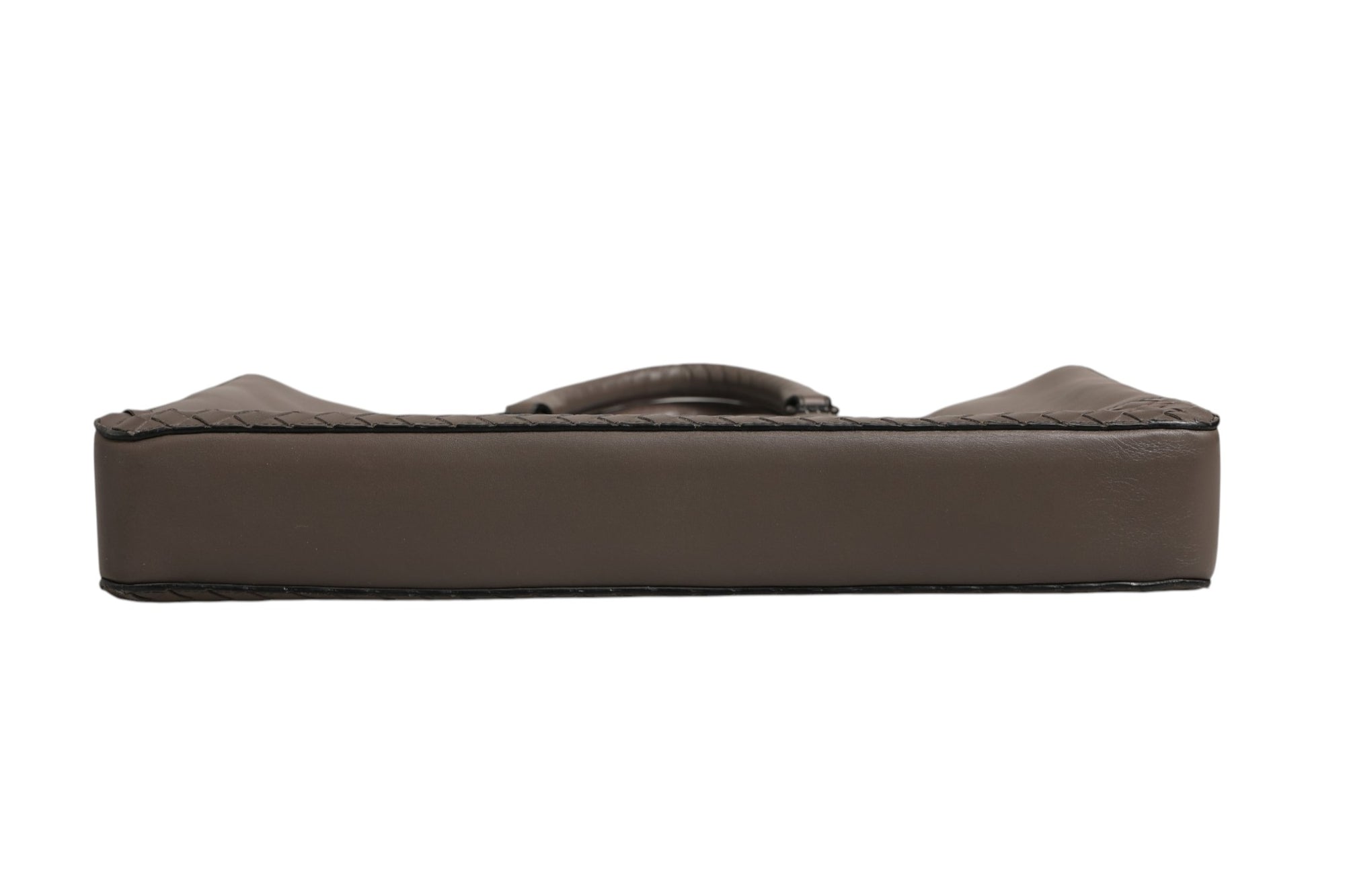 Bottega Veneta Getaway Intrecciato Leather Briefcase - Brown