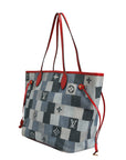 Used Louis Vuitton Neverfull Patchwork Monogram Denim Tote Bag