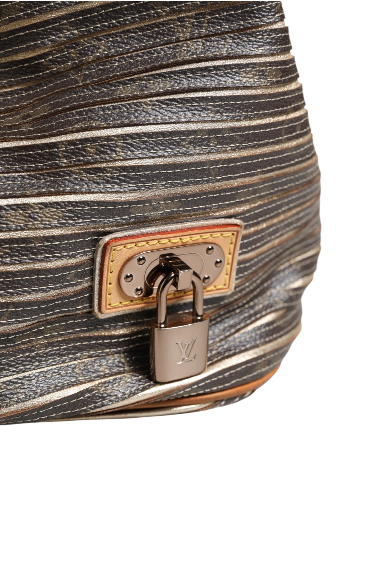 Used Louis Vuitton Argent Monogram Canvas Limited Edition Eden Neo - Bucket Bag