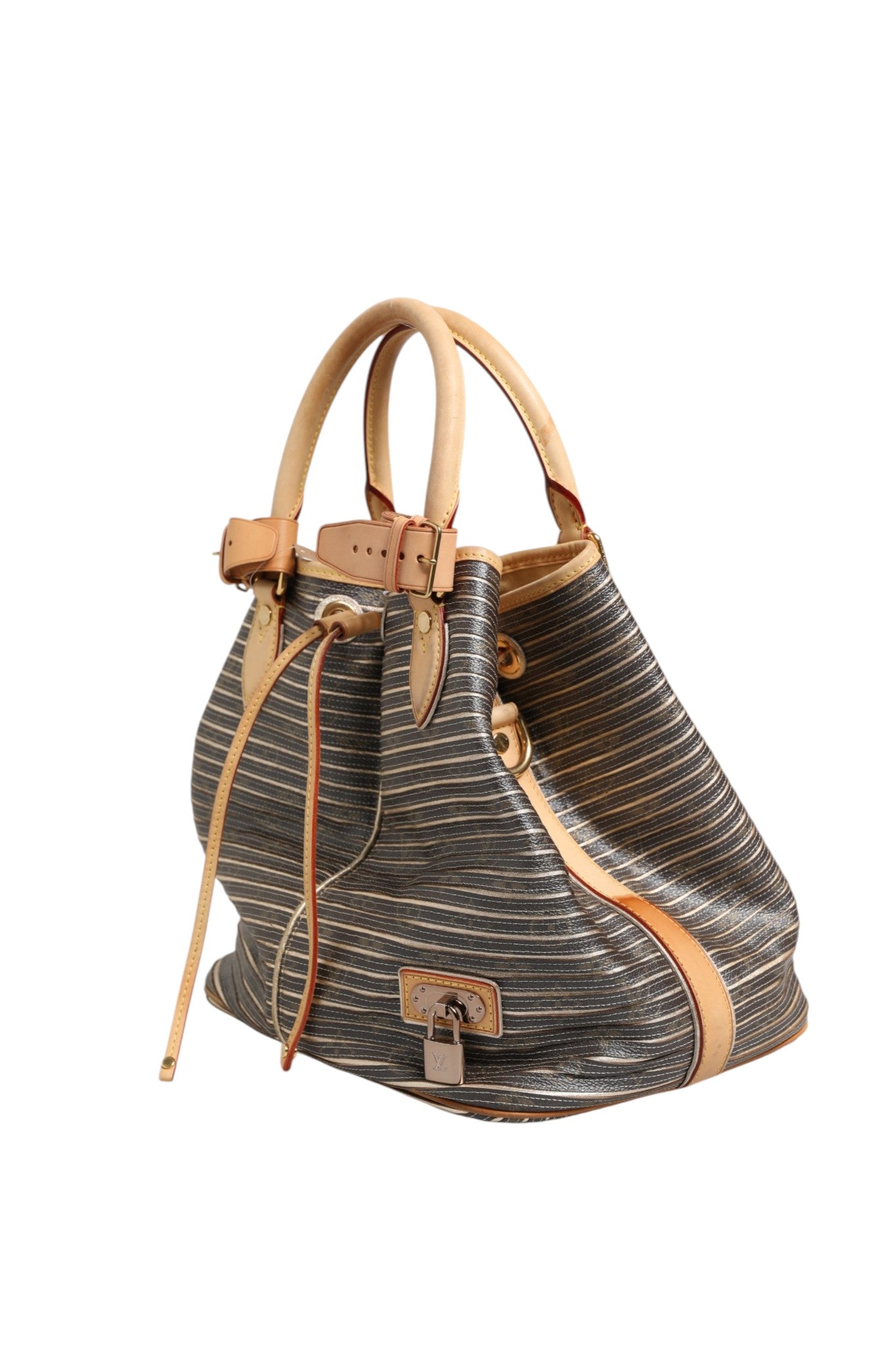 Used Louis Vuitton Argent Monogram Canvas Limited Edition Eden Neo - Bucket Bag
