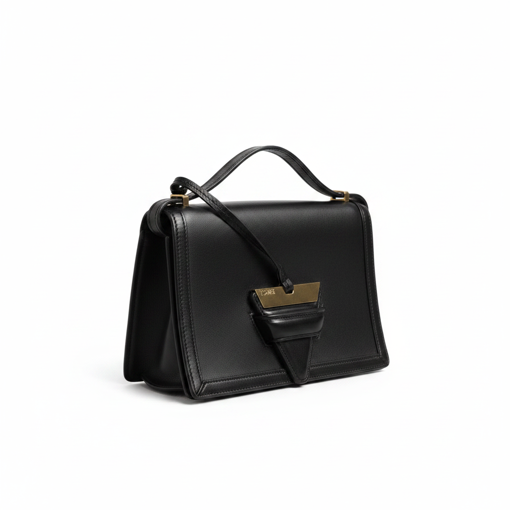 Loewe Barcelona Medium Leather Shoulder Bag - Black