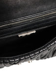 Miu Miu Confidential Matelasse Leather Flap Shoulder Bag - Black