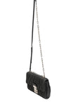 Miu Miu Confidential Matelasse Leather Flap Shoulder Bag - Black