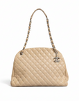 Chanel Just Mademoiselle Bowler Bag - Beige/Light Brown
