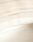 Chanel Shiny Calfskin Quilted Mini 22 White 1792563