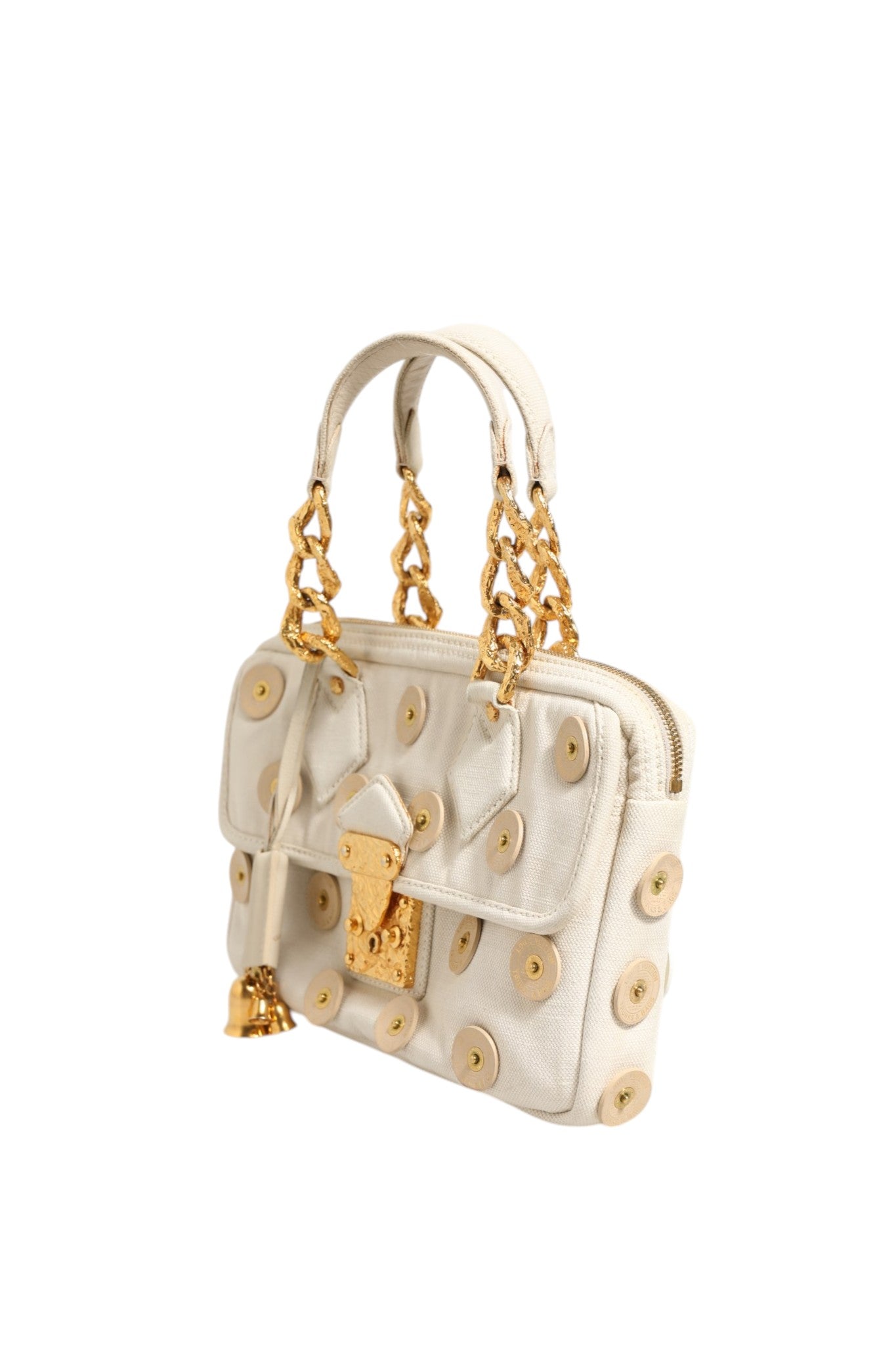 Used Louis Vuitton Polka Dots Panama Tinkerbell Handbag