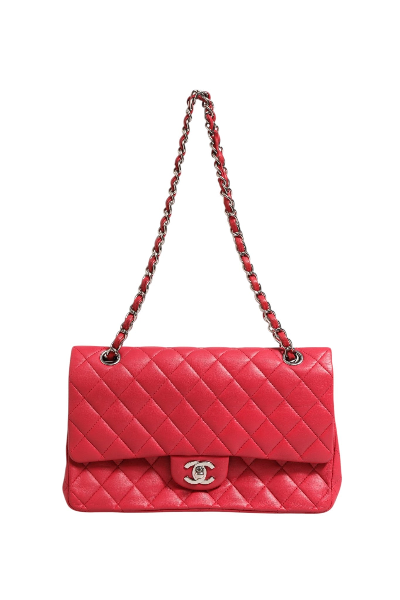 Chanel Classic 25 Medium Flap Bag - Red