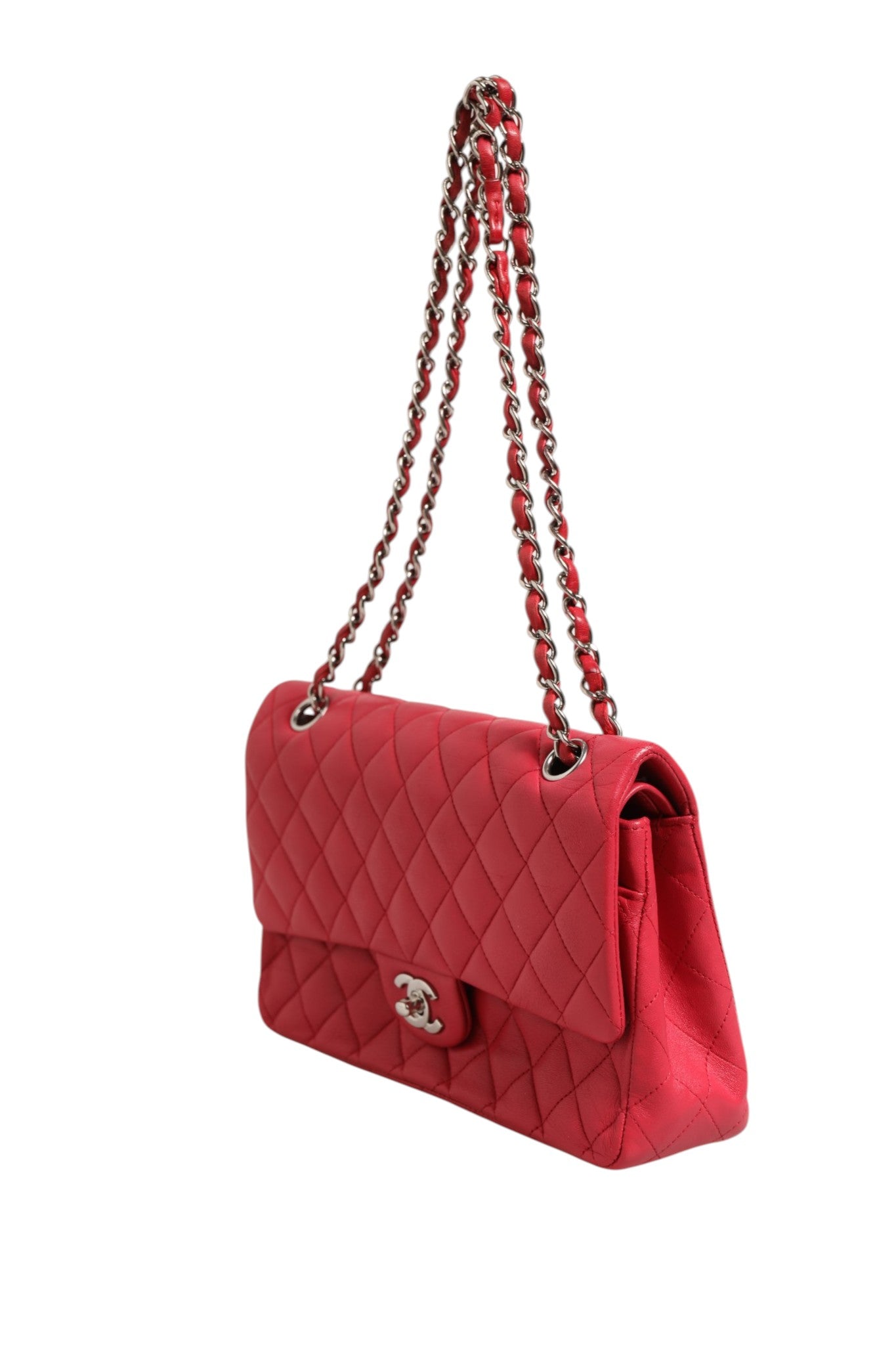 Chanel Classic 25 Medium Flap Bag - Red