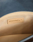 Chanel Blue Quilted Leather Crown Flap Shoulder Bag