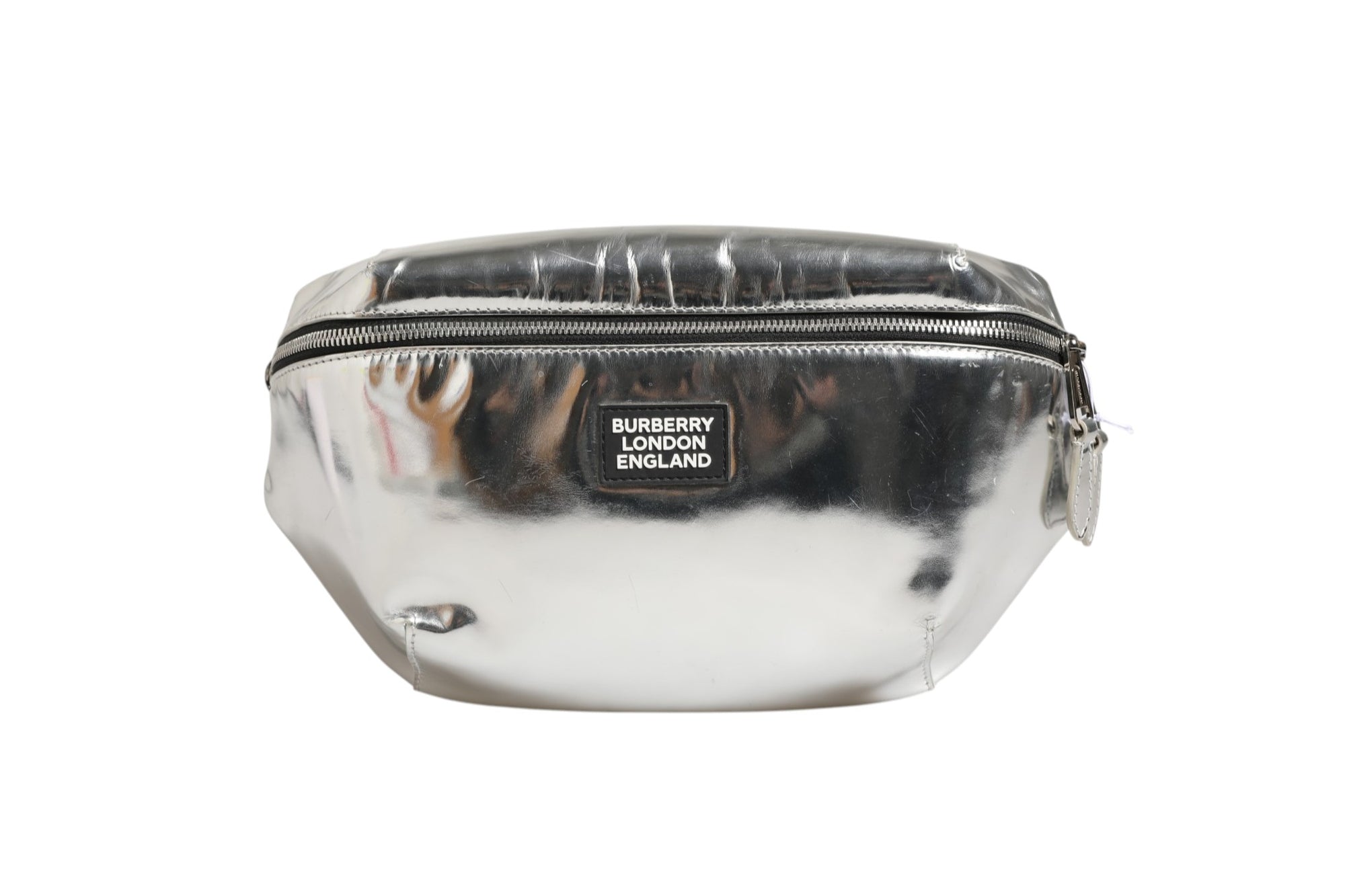 Burberry Belt Bag - Metallic Silver