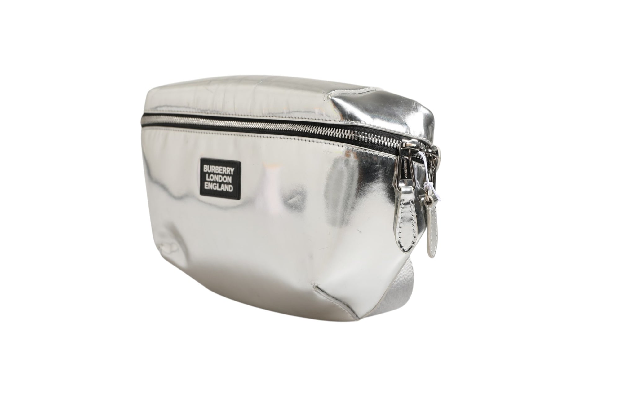 Burberry Belt Bag - Metallic Silver
