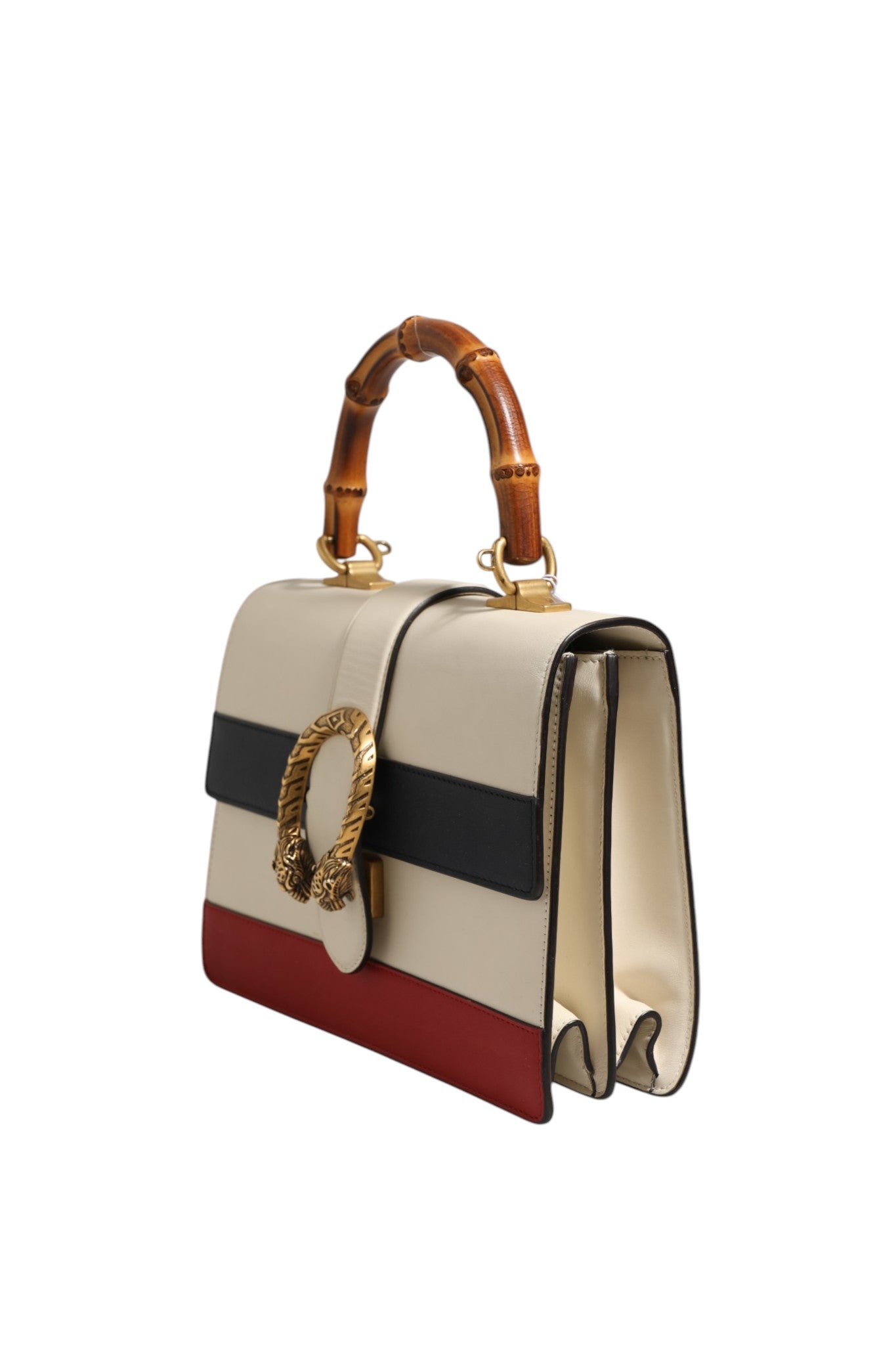Gucci Dionysus Bamboo Top Handle Leather Handbag
