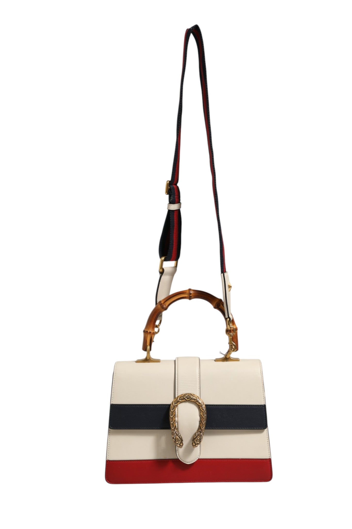 Gucci Dionysus Bamboo Top Handle Leather Handbag