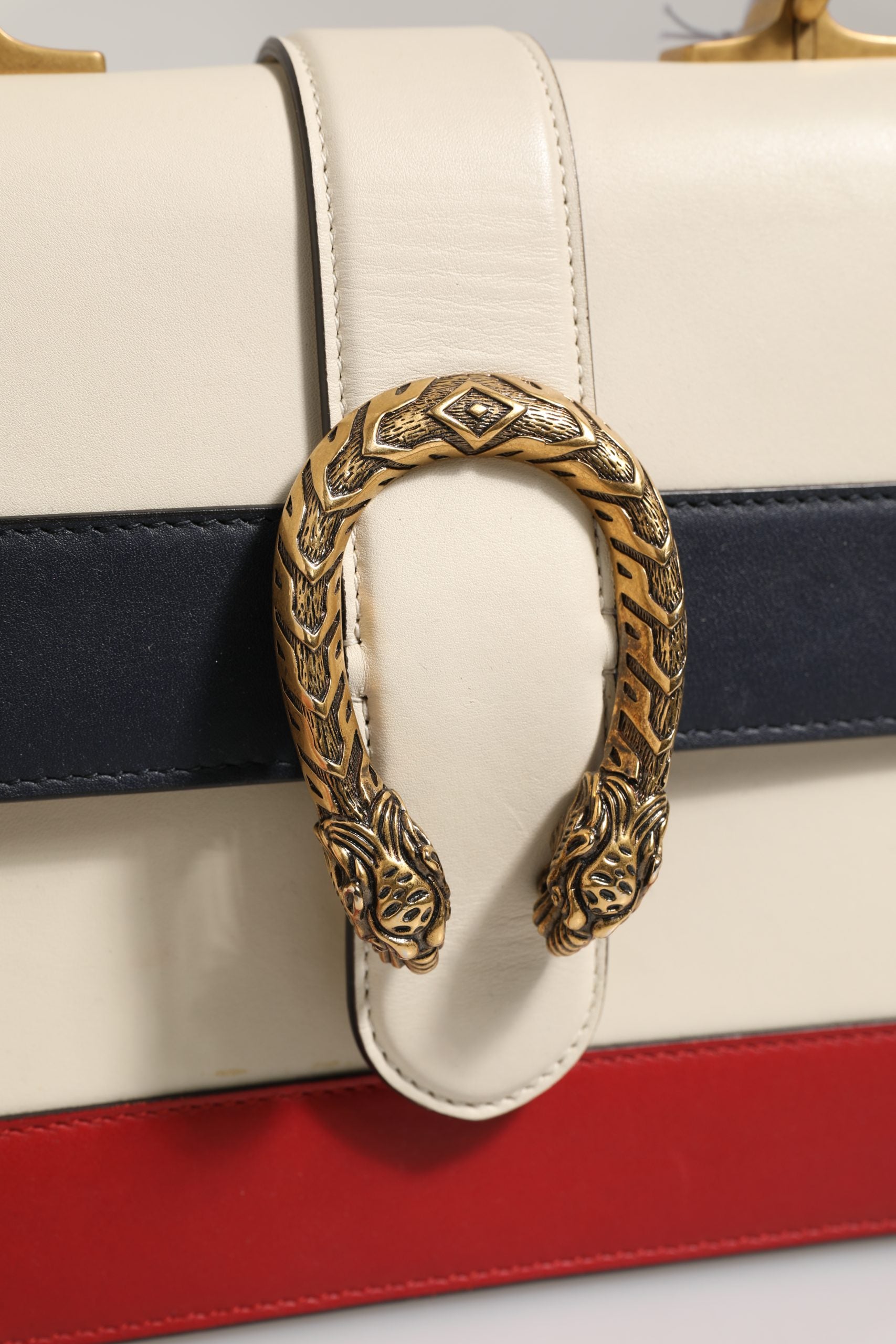 Gucci Dionysus Bamboo Top Handle Leather Handbag