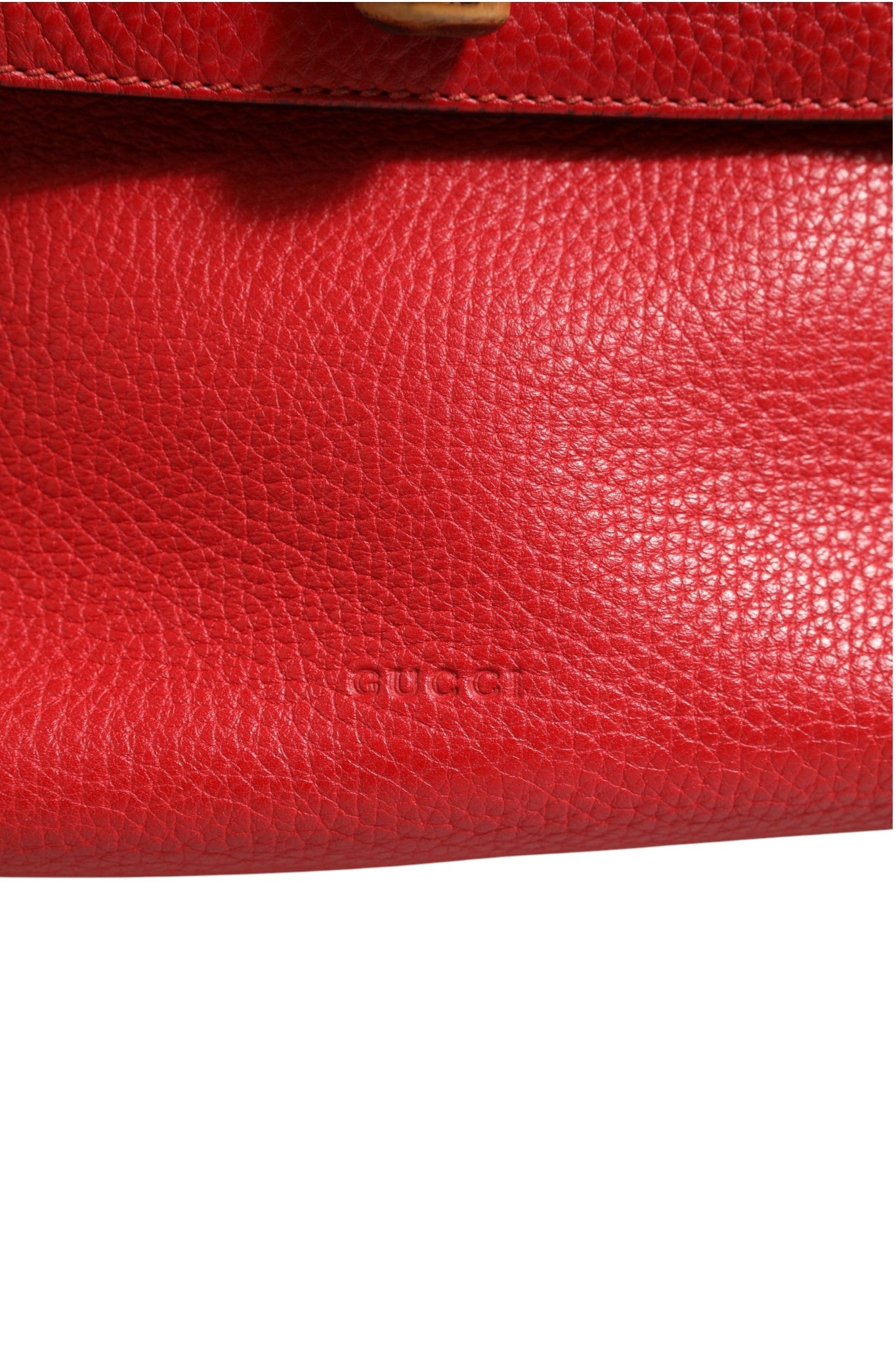 Gucci Bamboo Top Handle Tote & Crossbody Bag - Red