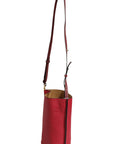 Loewe Gate Raspberry & Wine Leather Bucket Bag
