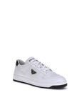 Prada Logo Leather Low Top Sneakers - White