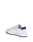 Prada Logo Leather Low Top Sneakers - White