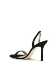 Jimmy Choo Jenn Leather Stiletto Heel Sandals - Black