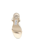 Jimmy Choo Leather Slingback Stiletto Heel Jenn Sandals - Gold