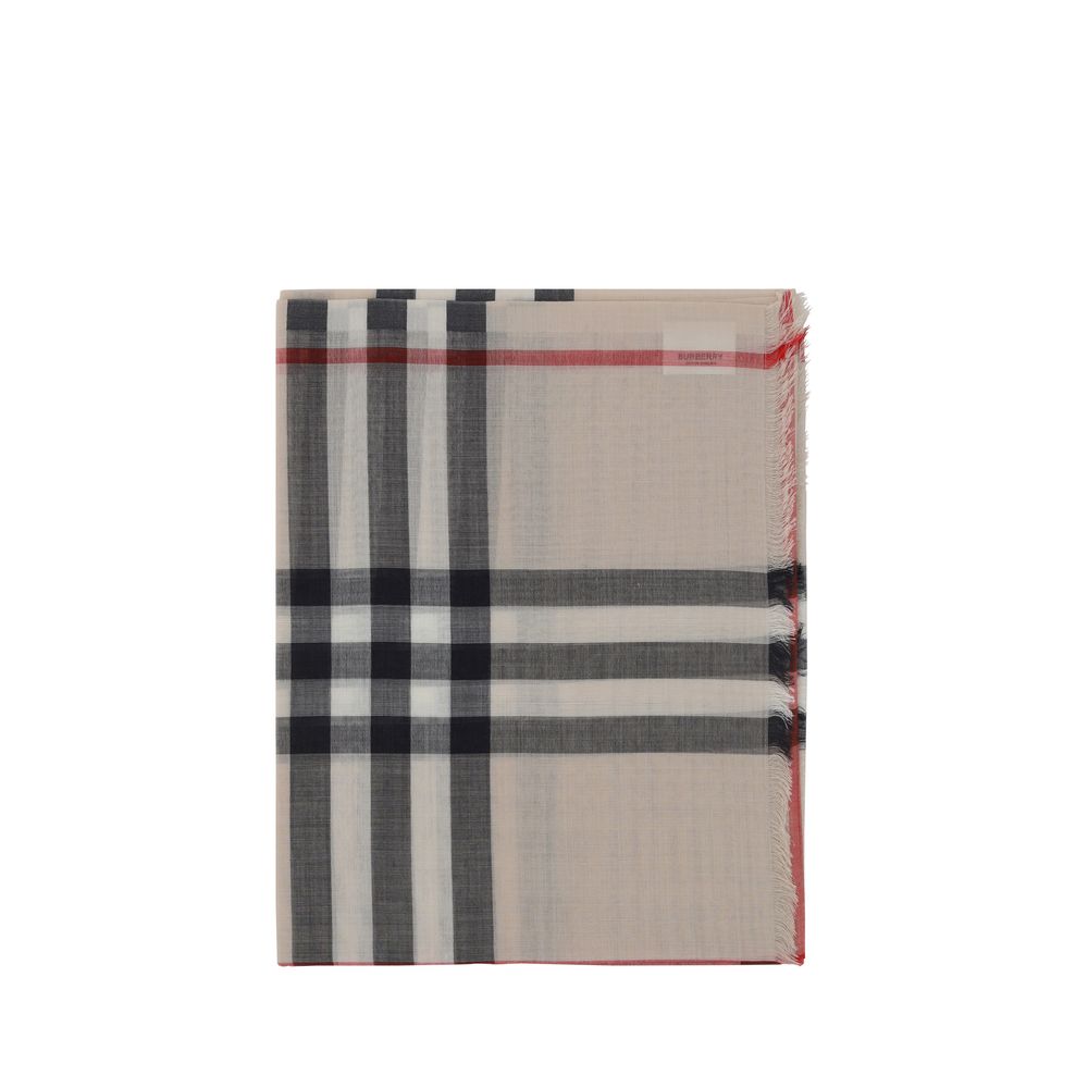 Burberry Wide Giant Check Woven Scarf
