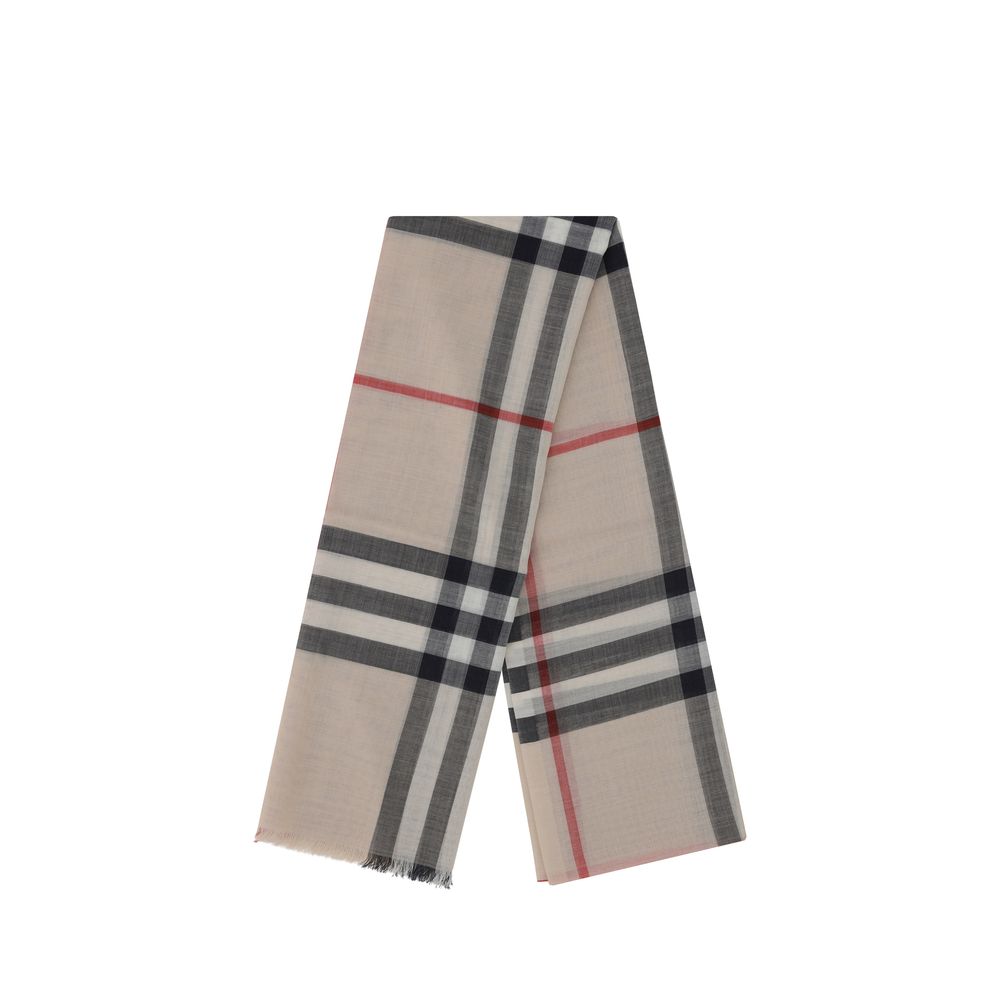 Burberry Wide Giant Check Woven Scarf