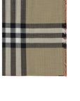Burberry Wide Giant Check Gauze Scarf