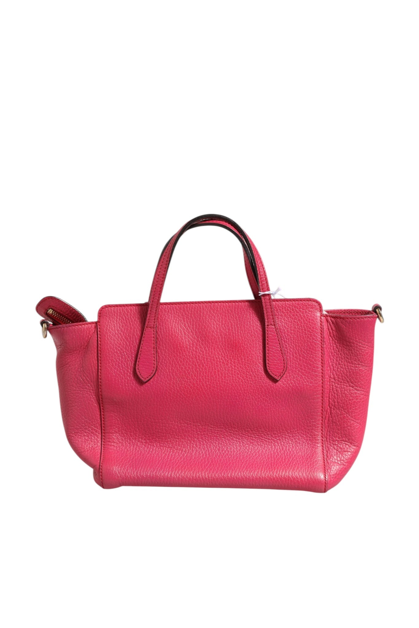 Gucci Swing 2Way Leather Tote Bag - Fuchsia/Magnolia Pink